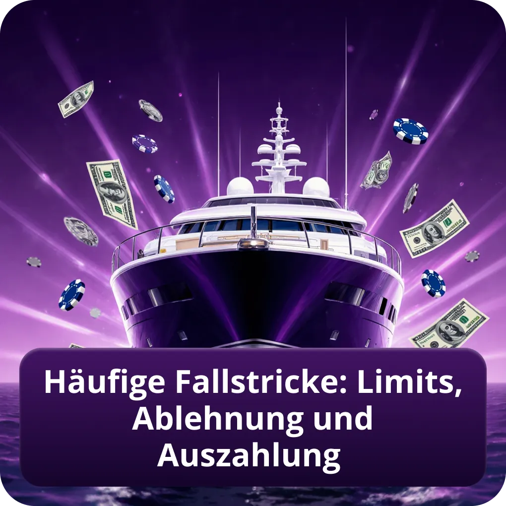 Häufige Fallstricke: Limits, Ablehnung und Auszahlung
