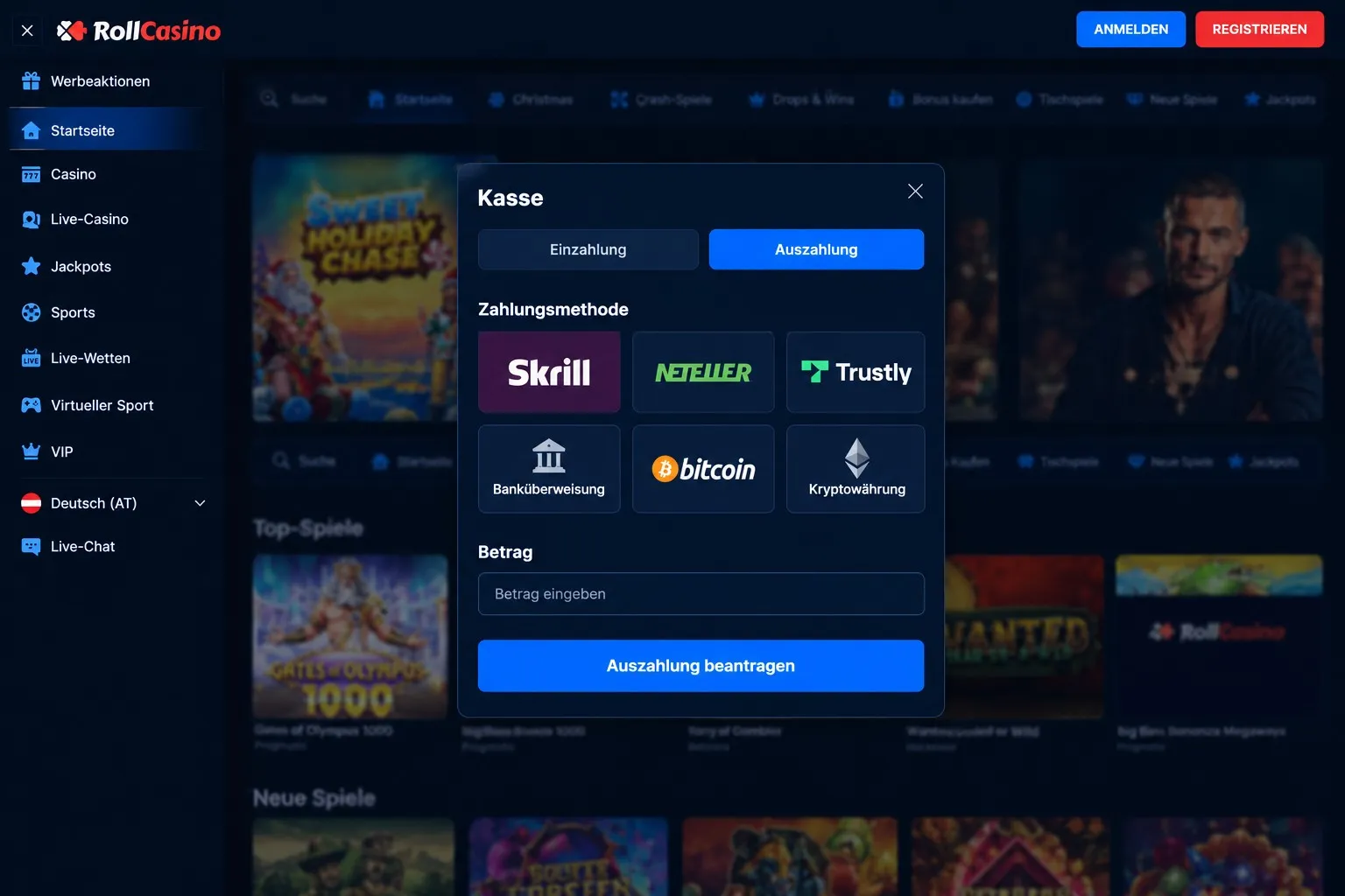 Online Casino Österreich sofort Auszahlung Schritt für Schritt