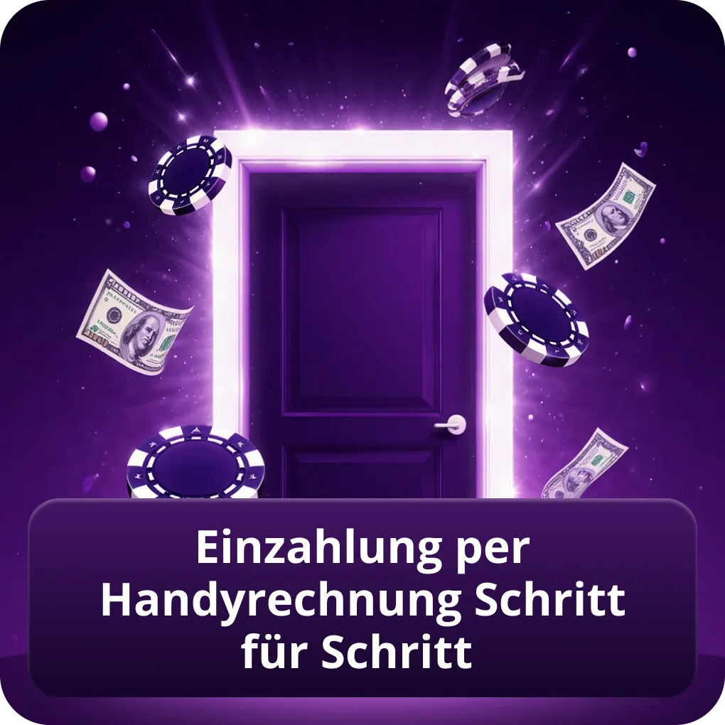 Einzahlung per Handyrechnung Schritt für Schritt
